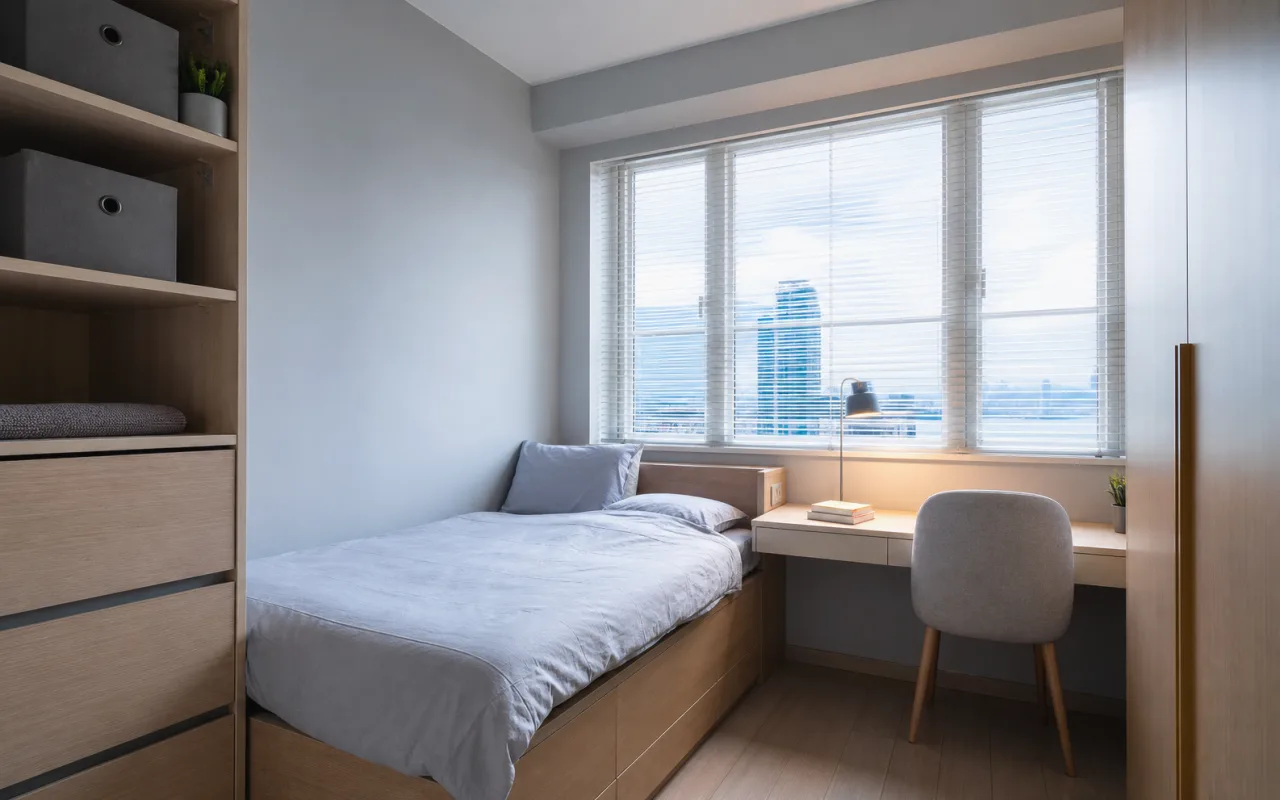 西环免佣线索｜房间合租公开参考（GZ-040）空间示意图